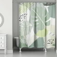 thumbnail image 2 of Creative Products Abstract Tropical Leaves 2 71x74 Shower Curtain, 2 of 2