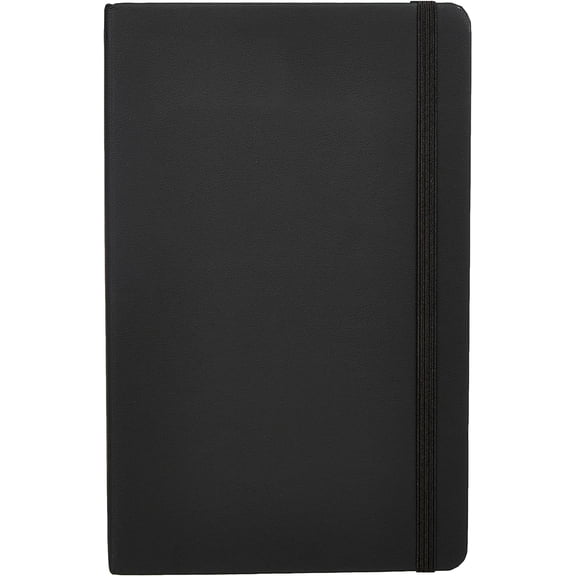Classic Grid Notebook for Writing and Note Taking, Hardcover, Graph Ruled, 240 Pages, 5" x 8.25", Black