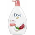 thumbnail image 3 of Dove Rejuvenating Body Wash Pomegranate-1Liter Bulk Case of 12, 3 of 3