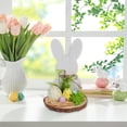 thumbnail image 4 of BAOPAI Easter Wooden Bunny Decoration With Colored Eggs And Leaf Details For Spring Home Holiday Display, 4 of 6