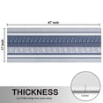 thumbnail image 5 of Kitchen Rugs Sets Of 2,Blue and White Geometric Striped Pattern Anti Fatigue Kitchen Mat Rugs Non Slip Washable,Decorative Kitchen Floor Mats for Kitchen,Sink,Laundry,17"X47", 5 of 5