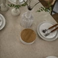 thumbnail image 3 of XmhyTop-A linen lace polyester linen dining table cloth, tea table cloth, fabric rectangular tablecloth (linen lace, 140 * 100cm), 3 of 4