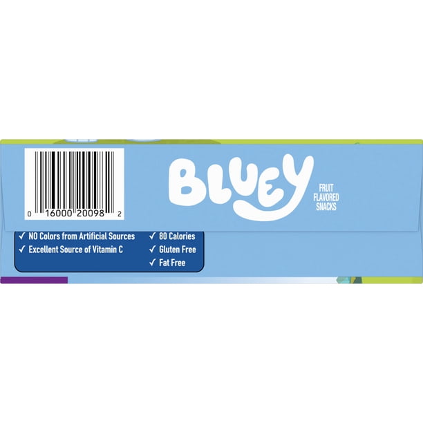 Bluey Fruit Snacks, Fat Free, Gluten Free, 22 Pouches - Walmart