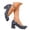 Navy, variant on Women's Square Cap Toe Low Block Pumps Comfortable Cute Polka Dot Heels for Women Wedding Party Prom Nightclub On Black White Formal Dress Shoes Black 39