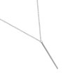 thumbnail image 2 of Delicadas cadenas de collar joyas estéticas largas palos elegnt colgantes colgantes gordos de San Valentín Chokers para chicas adolescentes plateado Inevent AP009181-02, 2 of 7