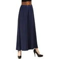 thumbnail image 3 of IDALL Linen Pants Women Wide Leg Pants Woman Loose Summer Thin Pants Large Size Casual Pants For Foreign Trade Women Big Feet Loose Pants Lounge Pants Women Plus Size Pants Navy A, 3 of 6