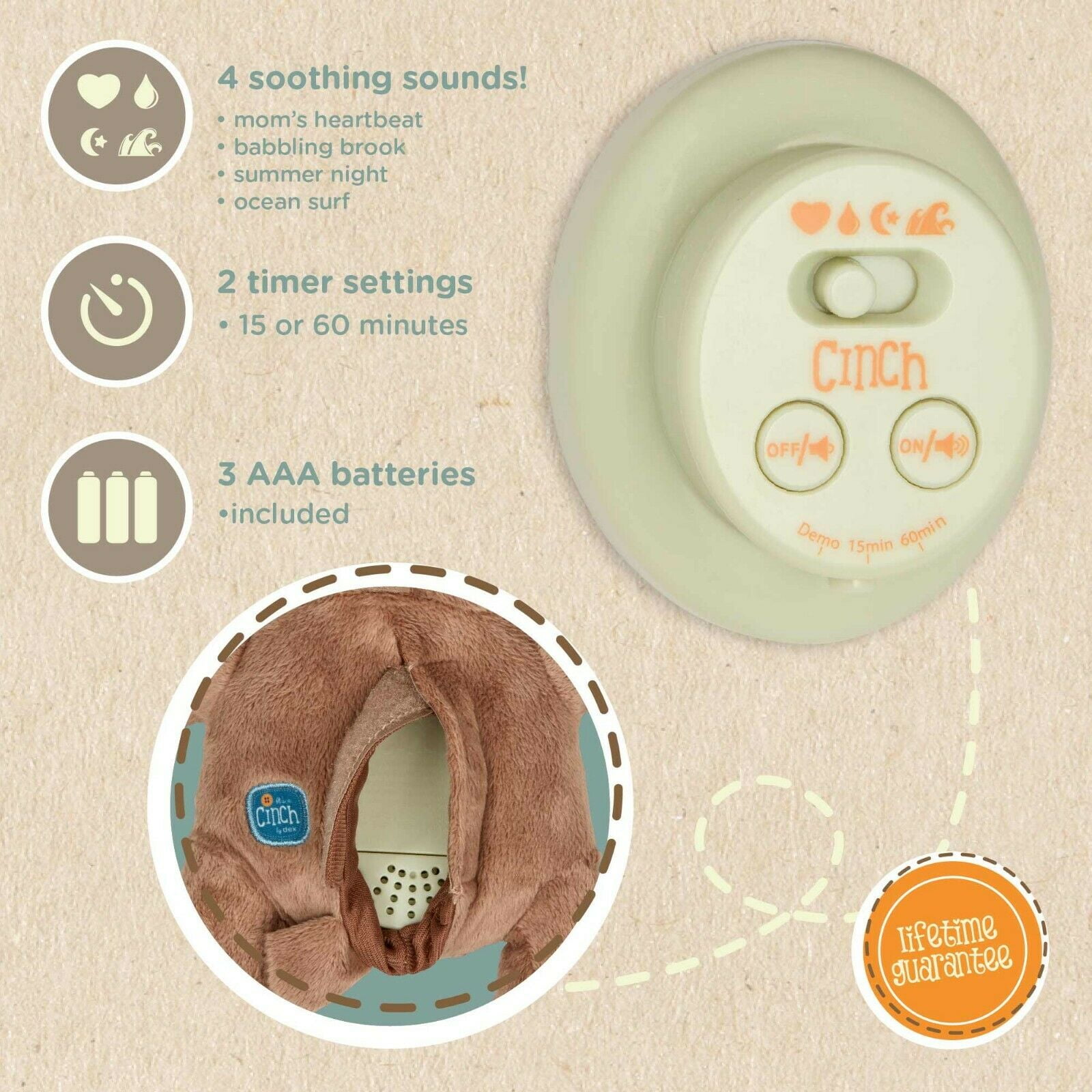 teddy bear with womb sounds