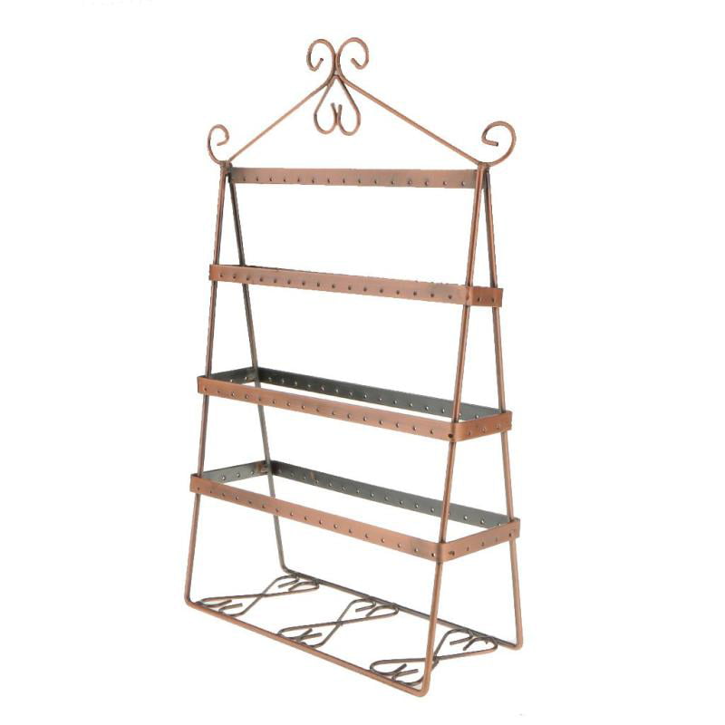 Metal Copper Earring Jewelry Display Large Rack Stand Holder Organizer 