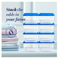 Snaplock 6Quart Plastic Multipurpose Stackable Storage Container Bins