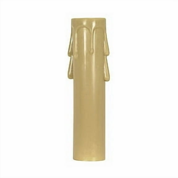 Satco Plastic Drip Candle Cover 1-3/16in Inside Diameter 7/8in Outside Diameter Antique Plastic Drip 3in