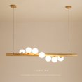 thumbnail image 5 of 7-Head Bubble Chandelier Modern Glass Shade Hanging Lamp Pendant Light Room Decor, 5 of 18