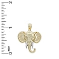thumbnail image 2 of Charm America - Gold Elephant Head Charm - 10 Karat Solid Gold, 2 of 4
