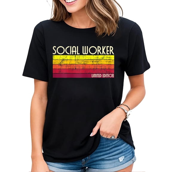 Social Worker Limited Edition Womens Caseworker Public Servant T-Shirt Black 2X-Large