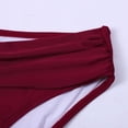 thumbnail image 5 of MSJUHEG Bikini Sets for Women,Tie Back Bathing Suit,Spaghetti Straps,Bathing Suits,Boho Swimsuits for Women,Thong String 2 Piece Bikini Set,Two Piece Swimsuit Red M, 5 of 6
