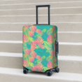 thumbnail image 6 of Logiee Colorful Palm Leaves Print Travel Luggage Cover,Suitcase Protector, Washable Elastic Suitcase Baggage Cover,Closure for Wheeled Suitcase Fit 18-32 Inch Luggage-Large, 6 of 7
