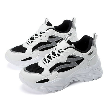 

Lightweight Mesh Casual Spring Autumn Sneakers Fashion Thick Bottom Lace-up Running Sports Shoes Women‘s Footwear