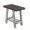 Walnut & Gray, variant on Lumioca Rustic Grey End Table with Shelf, Side Table for Living Room and Bedroom