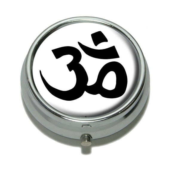 Om Aum Yoga Pink Pill Box