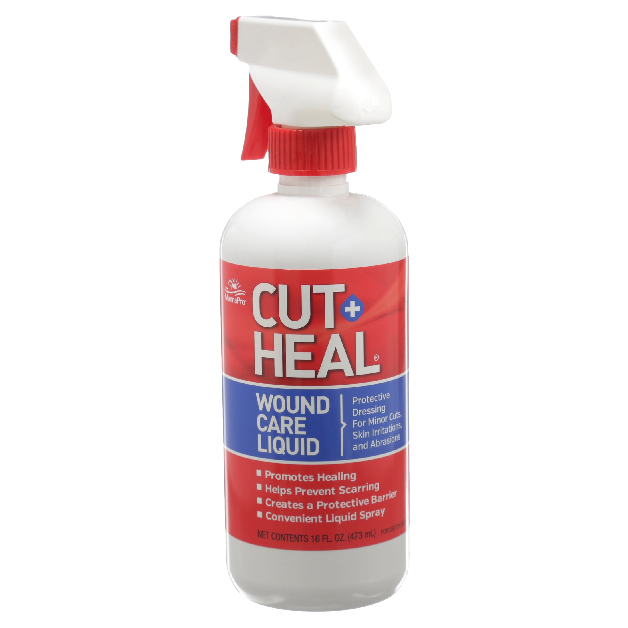 Manna Pro Cut-Heal Wound Care Liquid Spray for Horse & Dog, 16 fl. oz.