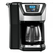 BLACK+DECKER CM5000B Mill & Brew 12-Cup Programmable Coffeemaker with Built-In Grinder, Black/Stainless Steel