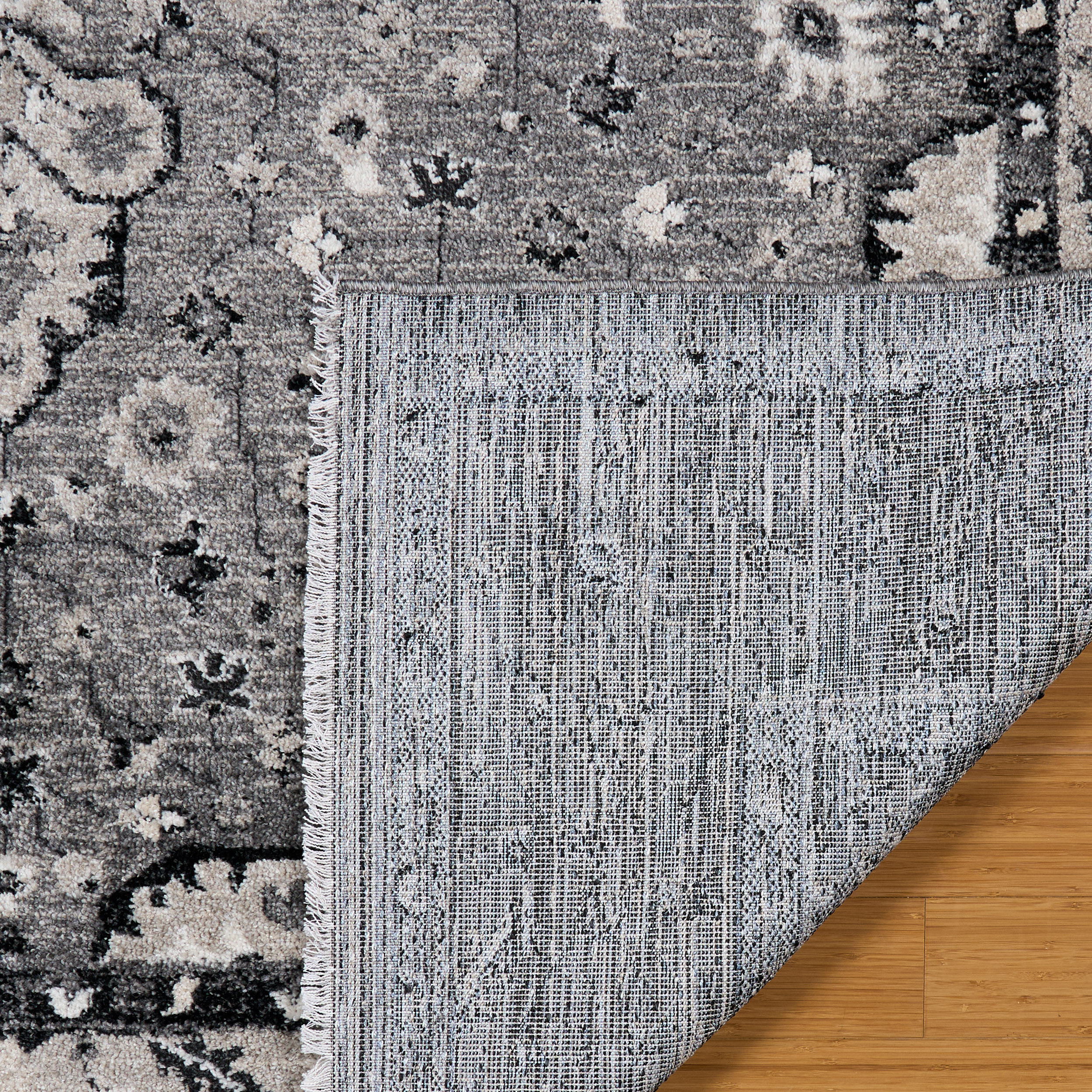 Paradis Ornato Traditional Oriental Gray Area Rug, 6x9