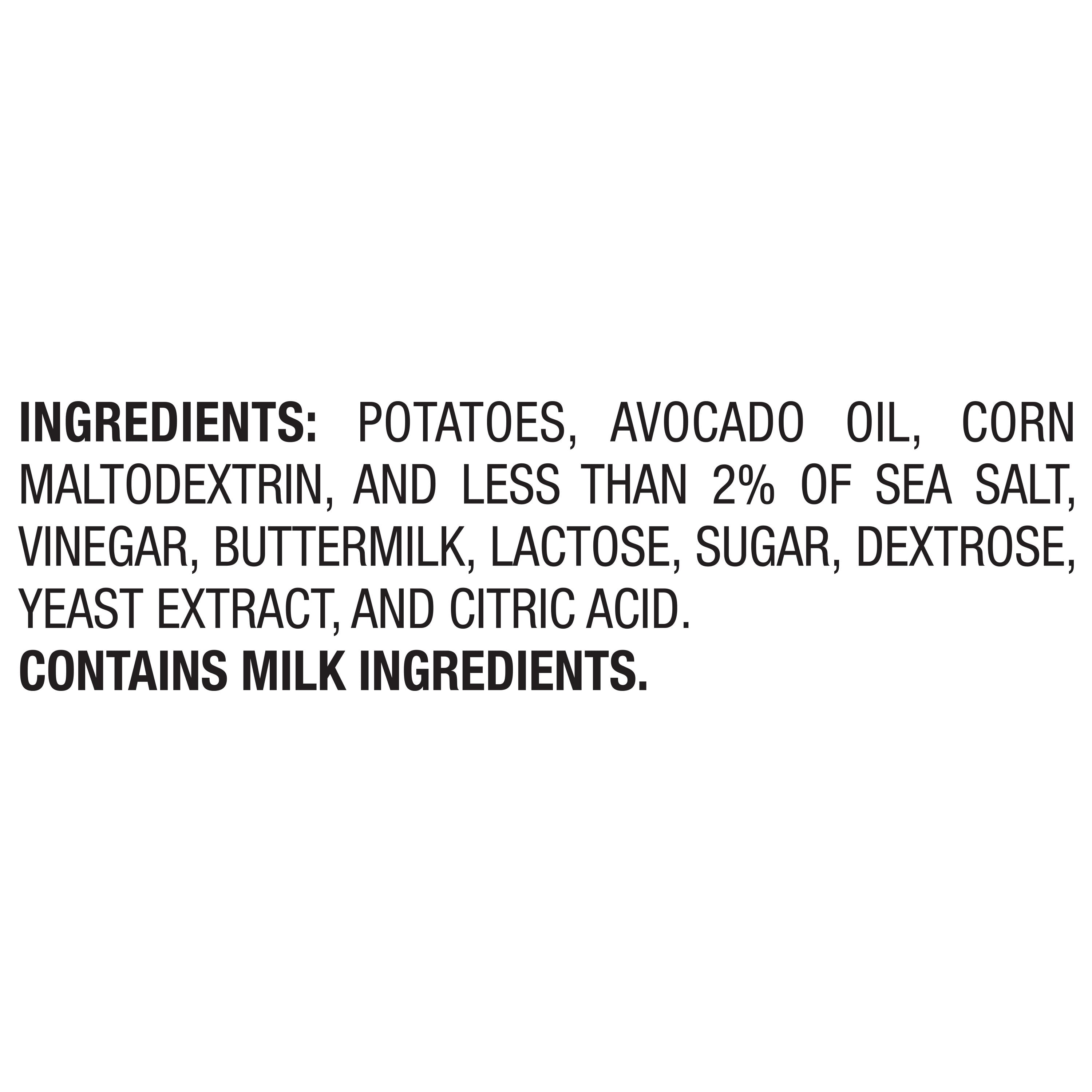 Miss Vickies Sea Salt & Vinegar Avocado Oil Kettle Cooked Potato Chips Bag, 6 oz Bag