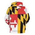 thumbnail image 5 of Maryland Flag Oversized Hoodies for Women Pullover Womens Clothes with Pocket Mens Ultimate Pullover Hoodie Sweatshirt S-6XL, 5 of 8