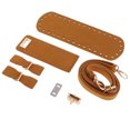 thumbnail image 3 of 1 Set Leather Crochet Bag Bottom Pad Lock Bag Making Accessories Brown, 3 of 8