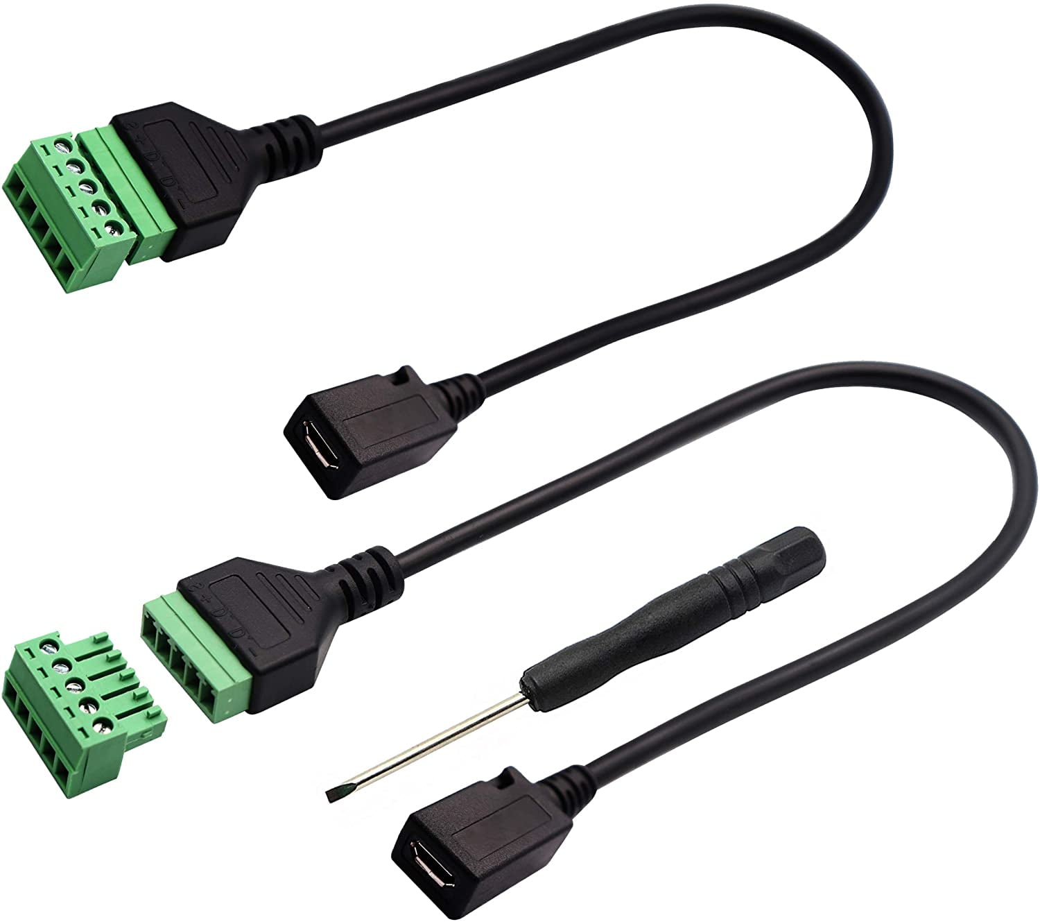 zdyCGTime Micro USB Screw Terminal Block Connector Cable Micro USB 2.0