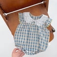 thumbnail image 5 of Lenago Toddler Ifant Baby Bodysuit Boys Girls Summer Sleeveless Cute Plaid Infants Clothes Fashion, 5 of 6
