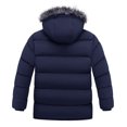 thumbnail image 2 of Wantdo Men's Plus Size Thicken Jacket Recycled Warm Plus Size Winter Coat Insulated Puffer Jacket with Hood Navy 3XL, 2 of 7