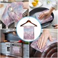 thumbnail image 3 of Pink Christmas Kitchen Towels Set of 4, Water Absorbent Dish Towel, Snowflake Pink Town Xmas Tree Decorative Hand Towels - Quick Drying Cloth for Cooking Baking, 18x28 Inch, 3 of 8