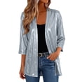 thumbnail image 2 of BUIGTTKLOP Lighweight Cardigans for Women 3/4 Length Sleeve Open Front Cardigans Loose Casual Outwear Fall Clothes 2026, 2 of 8