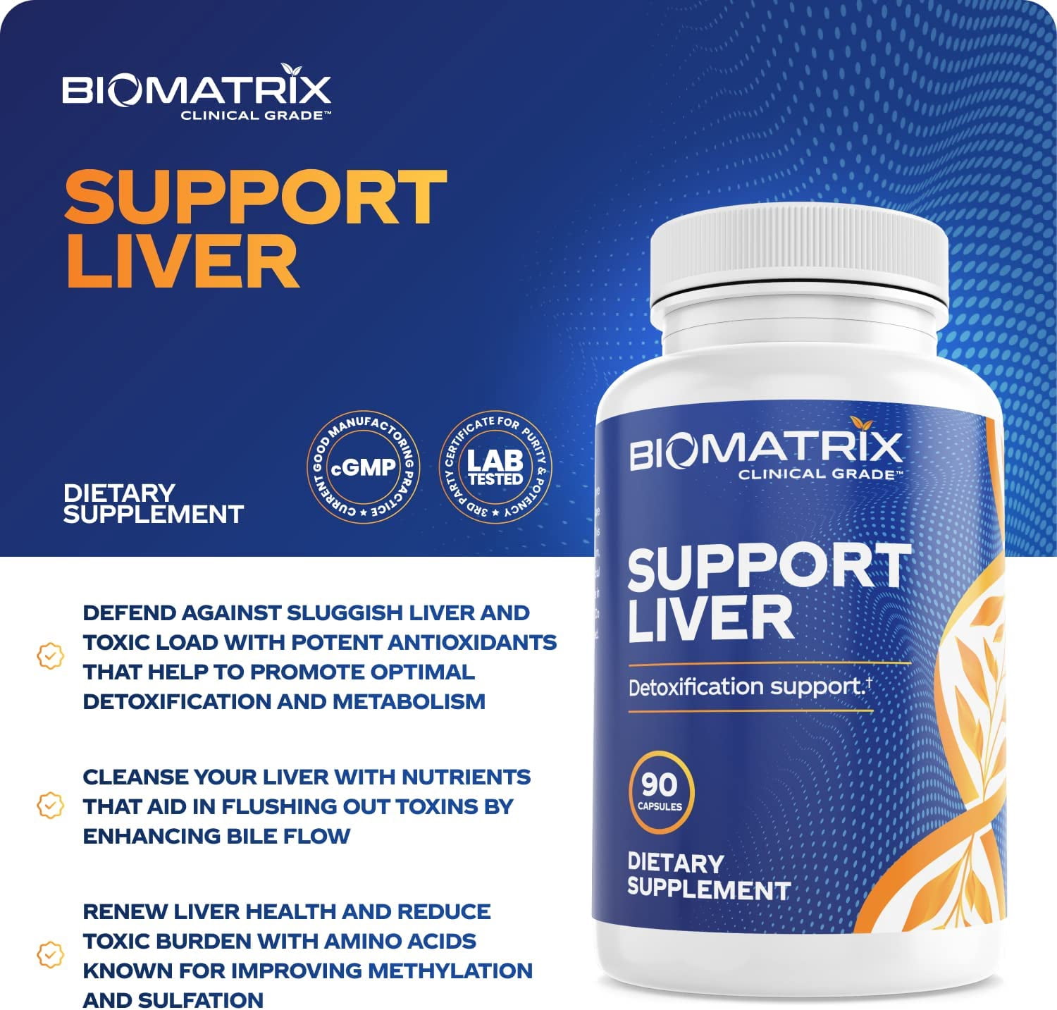 Liver Support Cleanse Detox & Repair Supplement with Milk Thistle, Artichoke Leaf Extract, L-Methionine, & L-Taurine - Assists in Liver Detox, Tissue Repair (90 Capsules)