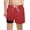 1-Watermelon Red35, variant on Tiijoy Toddler Boys Athletic Shorts with Compression Liner Quick Dry Board Shorts, Sizes 2-14