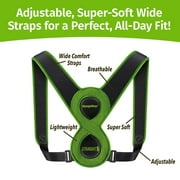 Hempvana Straight 8 Adjustable Lightweight Posture Corrector Brace, Helps Relieve Back Strain