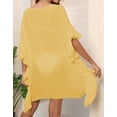 Bathing Suit Cover Up for Women Solid Color Casual Swimsuit Cover Up