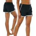 thumbnail image 2 of ToBeInStyle Women's Contrast Waistband Athletic Shorts, 2 of 7