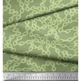 thumbnail image 2 of Soimoi Green Velvet Fabric Chain Geometric Decor Fabric Printed BTY 60 Inch Wide, 2 of 3