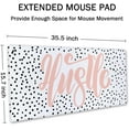 thumbnail image 2 of Large Mouse Pad, Cute Hustle Desk Mat for Desktop, Women Girls Waterproof Gaming Mousepad, Polka Dot Computer PC Laptop Protector Writing Pads for School Office Home 35.4" x 15.7", 2 of 6