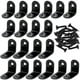 thumbnail image 1 of Paquete de 20 escuadras en forma de L con 40 tornillos, escuadras de madera de acero inoxidable negro, 1 of 5