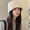 Beige, variant on Women Winter Bucket Hat Warm Wool Knit Fisherman Cap Casual Foldable Panama Hat Lady Outdoor Sunscreen Sun Cap