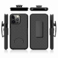 thumbnail image 3 of Dteck Holster Case Compatible with iPhone 13 Pro Max, Combo Shell & Holster Slim Shell Case for Men with Built-in Kickstand + Swivel Belt Clip Holster for Apple iPhone 13 Pro Max 2021 ONLY , Black, 3 of 6