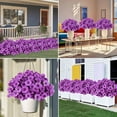 thumbnail image 6 of Artificial Flowers Bouquet 7 Forks | Multicolor Plastic Realistic Leaves | 13.8in Tall Reusable Fall Wedding Home Decor | Vivid Faux Floral Stems for Outdoor Courtyard Arrangement | Maintenance-Free, 6 of 6