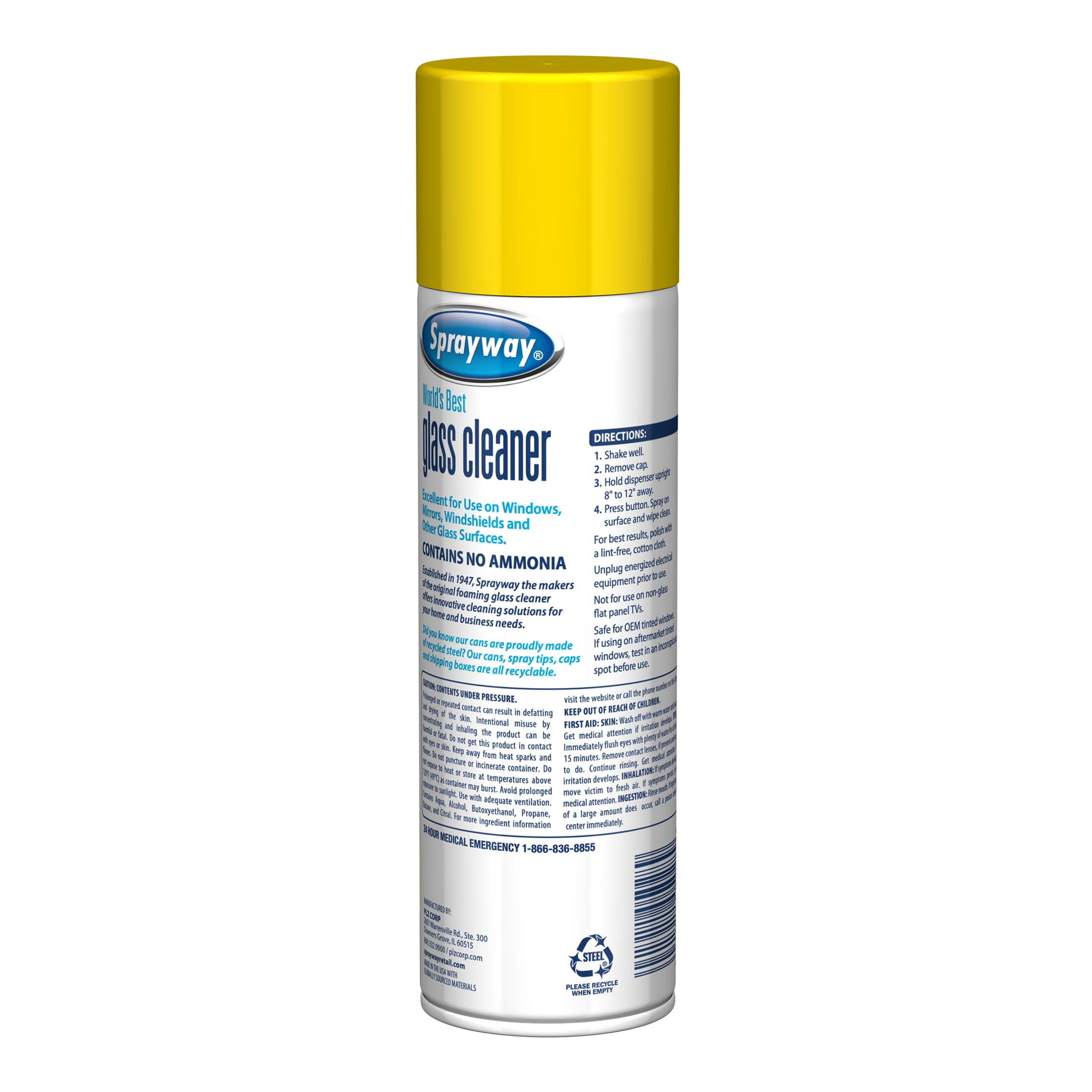 Sprayway Glass Cleaner, Lemon 19 oz