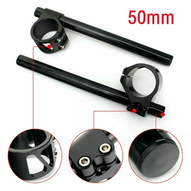 50mm Billet Clip-On Handlebars for Kawasaki Ninja ZX10R ZX-14 ZX-6R ZX6RR ZX636 600 for Honda CBR1000RR