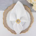 thumbnail image 6 of BalsaCircle 6 Round 2" Metal Dinner Napkin Rings Large Crystal Rhinestone Party Home Decorations Supplies, 6 of 7