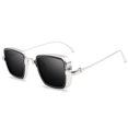thumbnail image 2 of Gafas de sol indias para hombre, estilo retro, con borde grueso, caja de metal, gafas de sol de moda, 2 of 5
