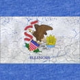 thumbnail image 2 of CafePress - Illinois Grunge Flag - Cute Infant Baby Football Bodysuit, 2 of 3