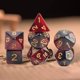 thumbnail image 5 of 7 Unids Acrílico Poliédrico Dados de de Familiar Jugar Entretenimiento Juguetes de Dados para rojo estrella Hugo dados poliédricos, 5 of 7